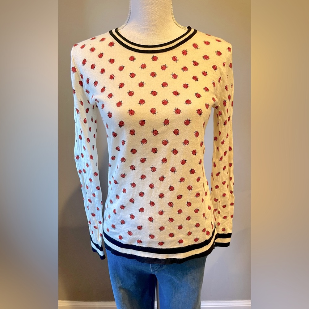 J Crew - Ladybug Crewneck Sweater, S
